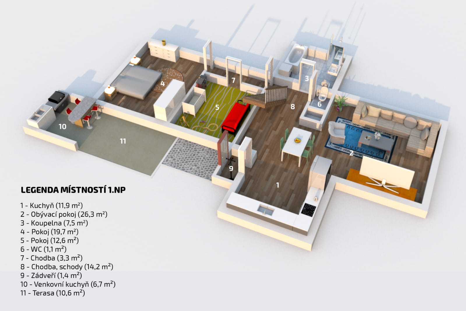 Rodinný dům Panoší Újezd – kompletní rekonstrukce - foto 91